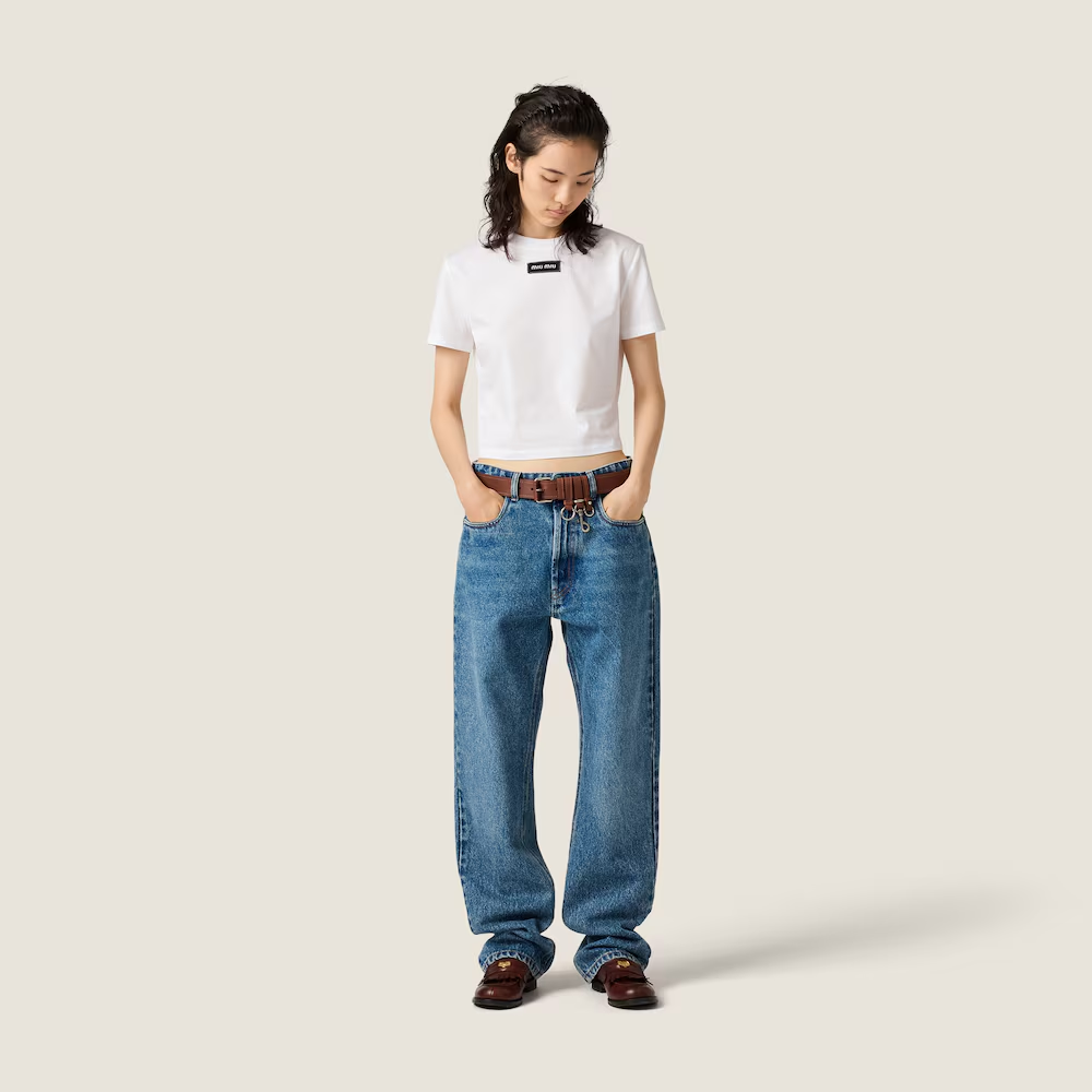 White shirt, full body view