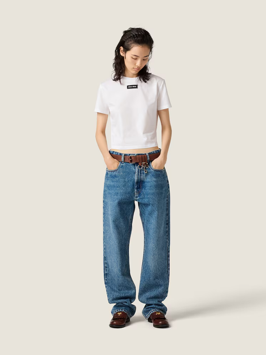 White shirt, full body view