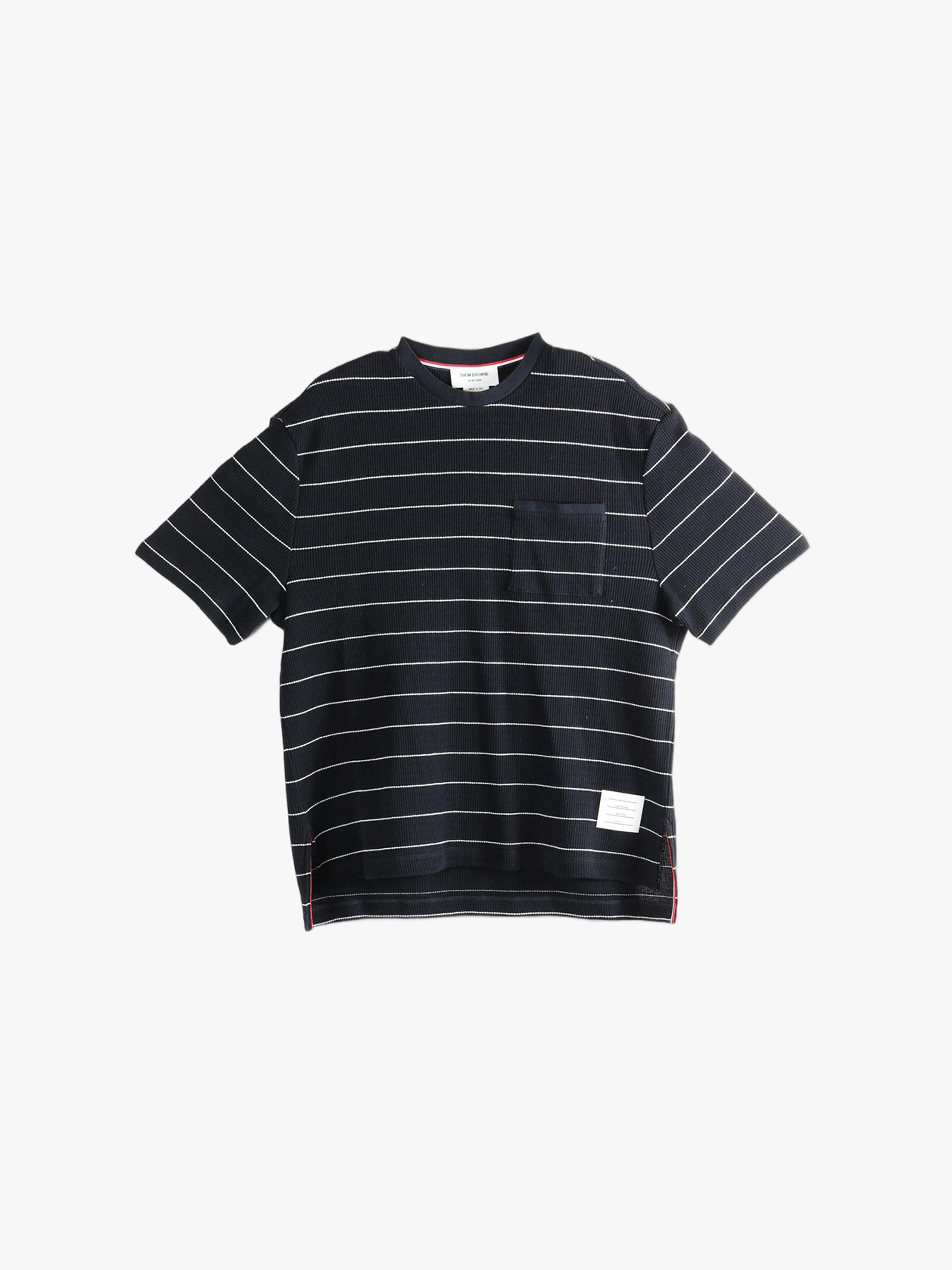 Navy t-shirt, front view