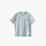 Blue t-shirt, front view