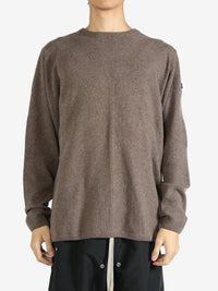 RICK OWENS X MONCLER - Unisex Maglia Jumbo Round Neck Top