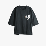 Black t-shirt, front view
