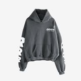 Gray hoodie on a white background