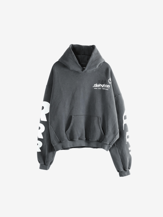 Gray hoodie on a white background