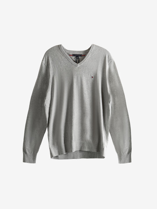 Grey sweater, front view