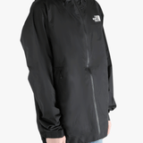 Black jacket worn by a person, showing the jacket fit