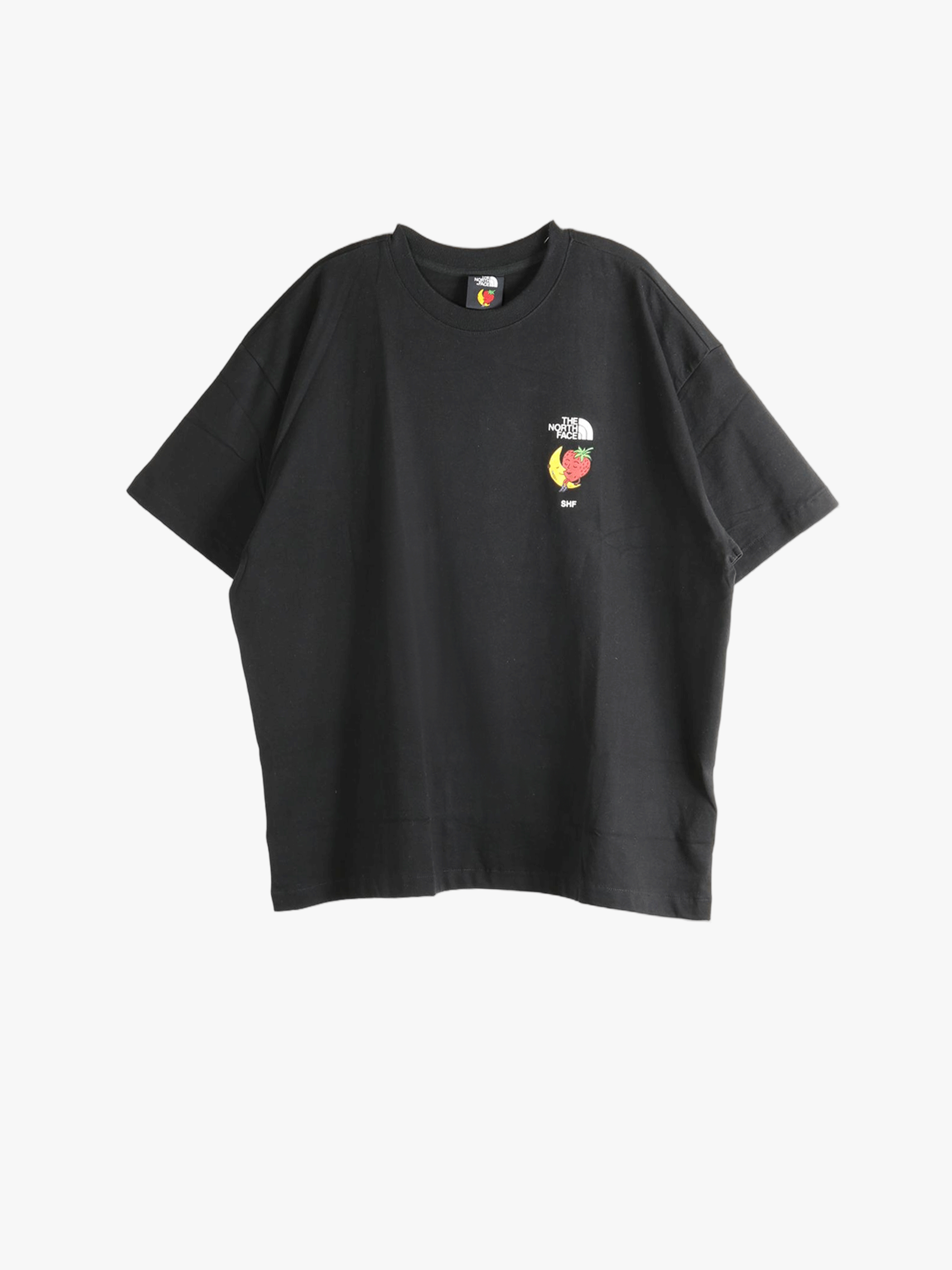 Black tee, front view