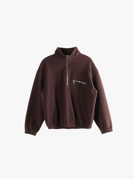 Brown hoodie, front view