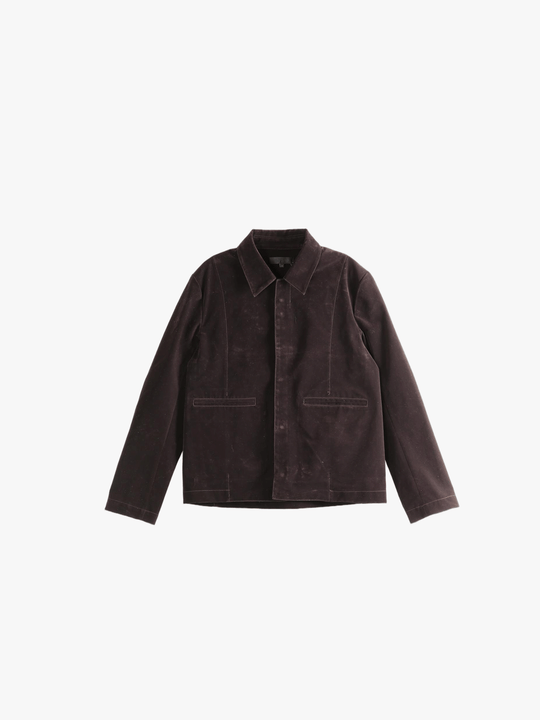 Purple jacket on a white background