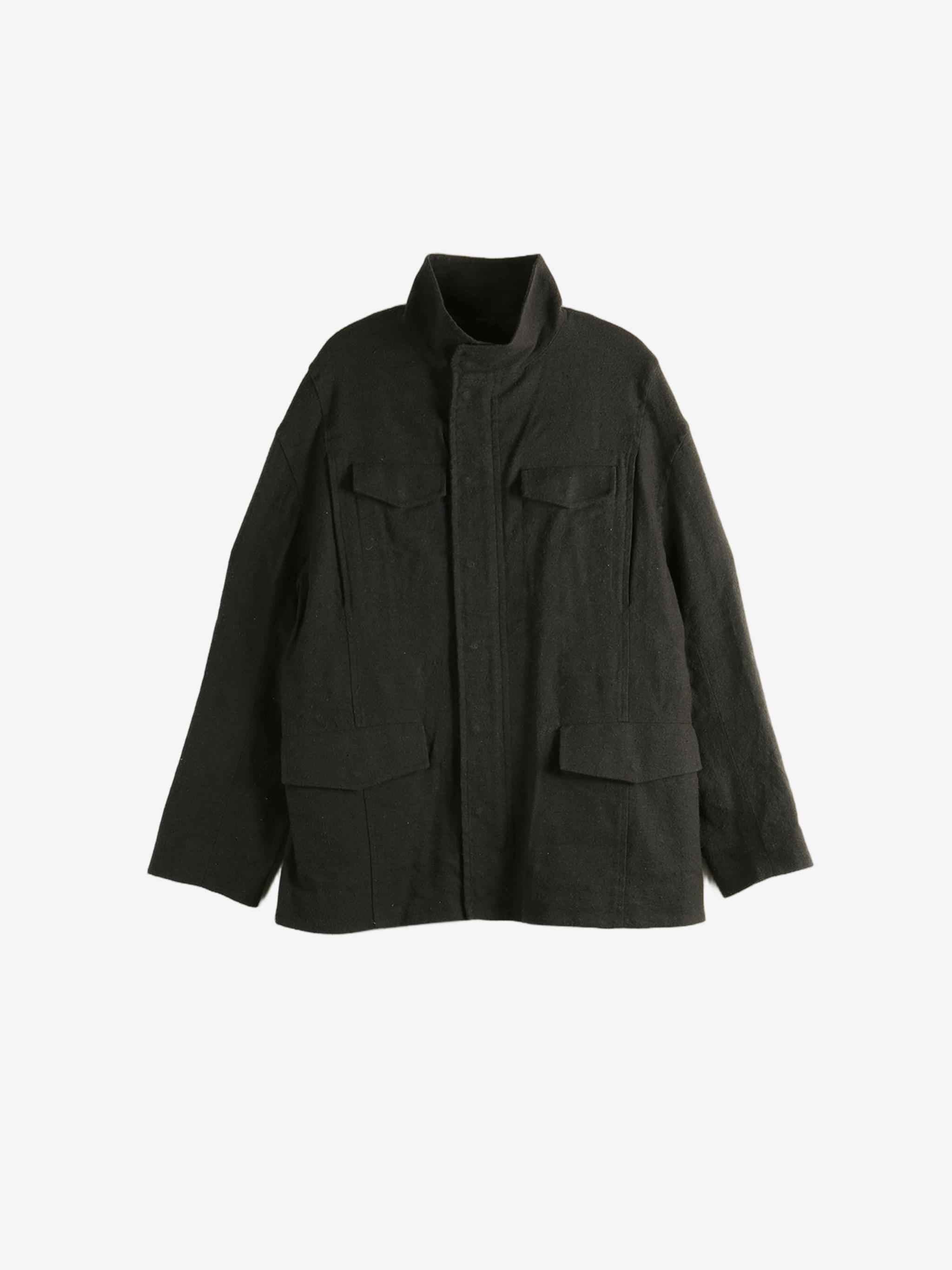 Black jacket, front view
