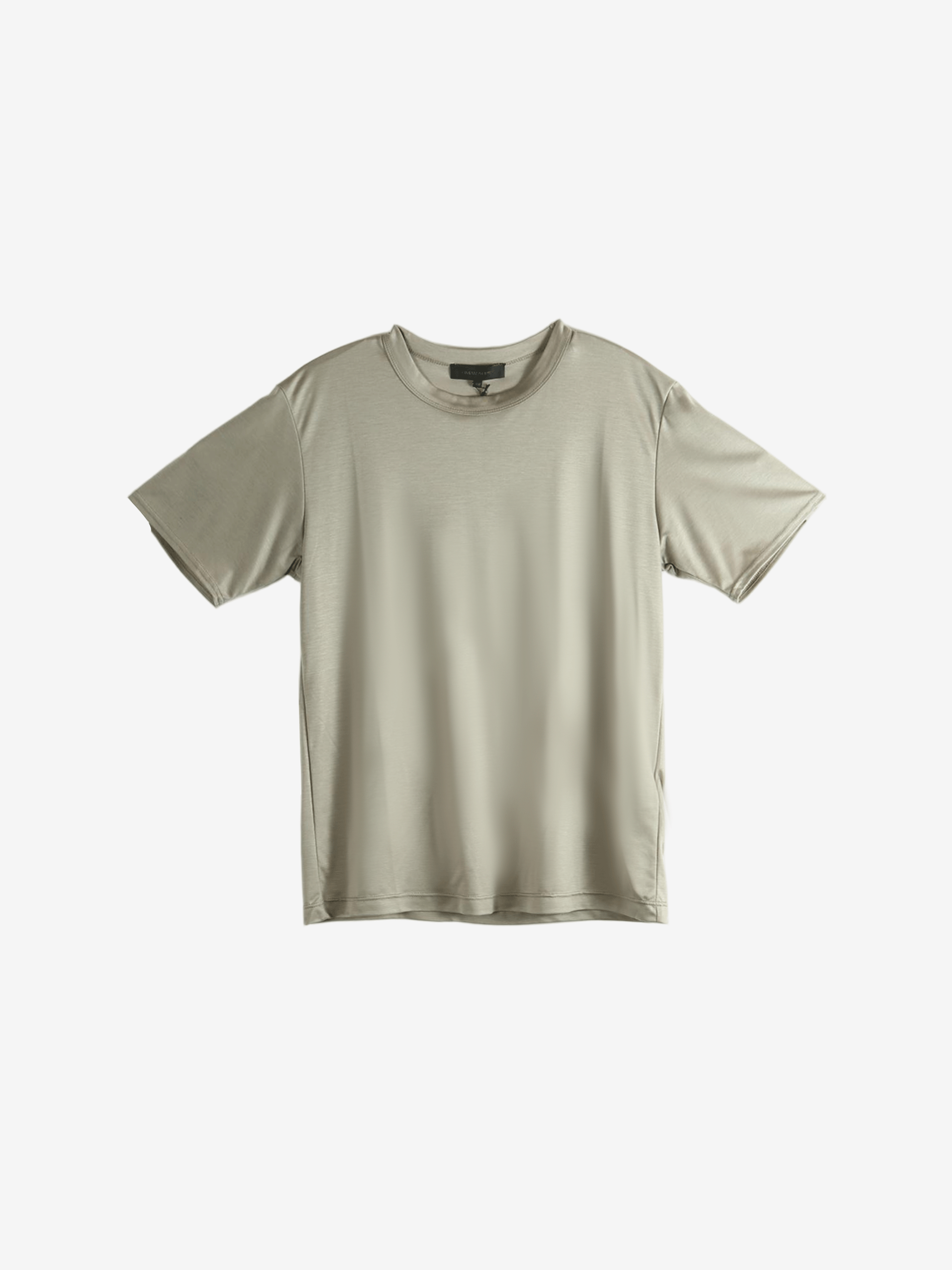 Beige t-shirt on a white background