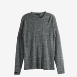 Gray long-sleeve shirt on a white background