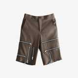 Brown shorts, front view