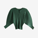 PLEATS PLEASE ISSEY MIYAKE - Women Rib Pleats December Cardigan