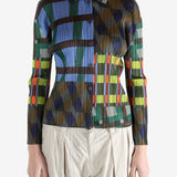 Blue shirt worn by a person, showing the shirt's fit