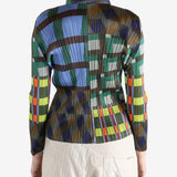 Blue shirt worn by a person, showing the shirt's fit