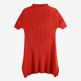 Red dress, front view