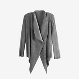 Grey cardigan, front view