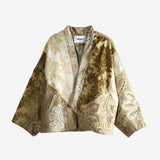 Tan jacket, front view