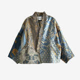 Blue jacket, front view