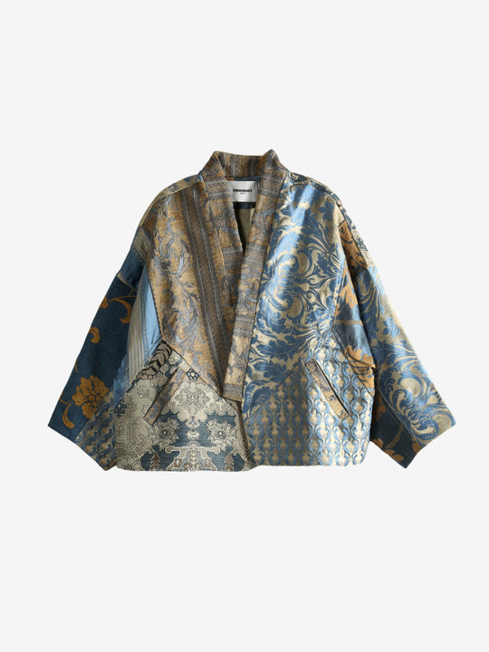 Blue jacket, front view