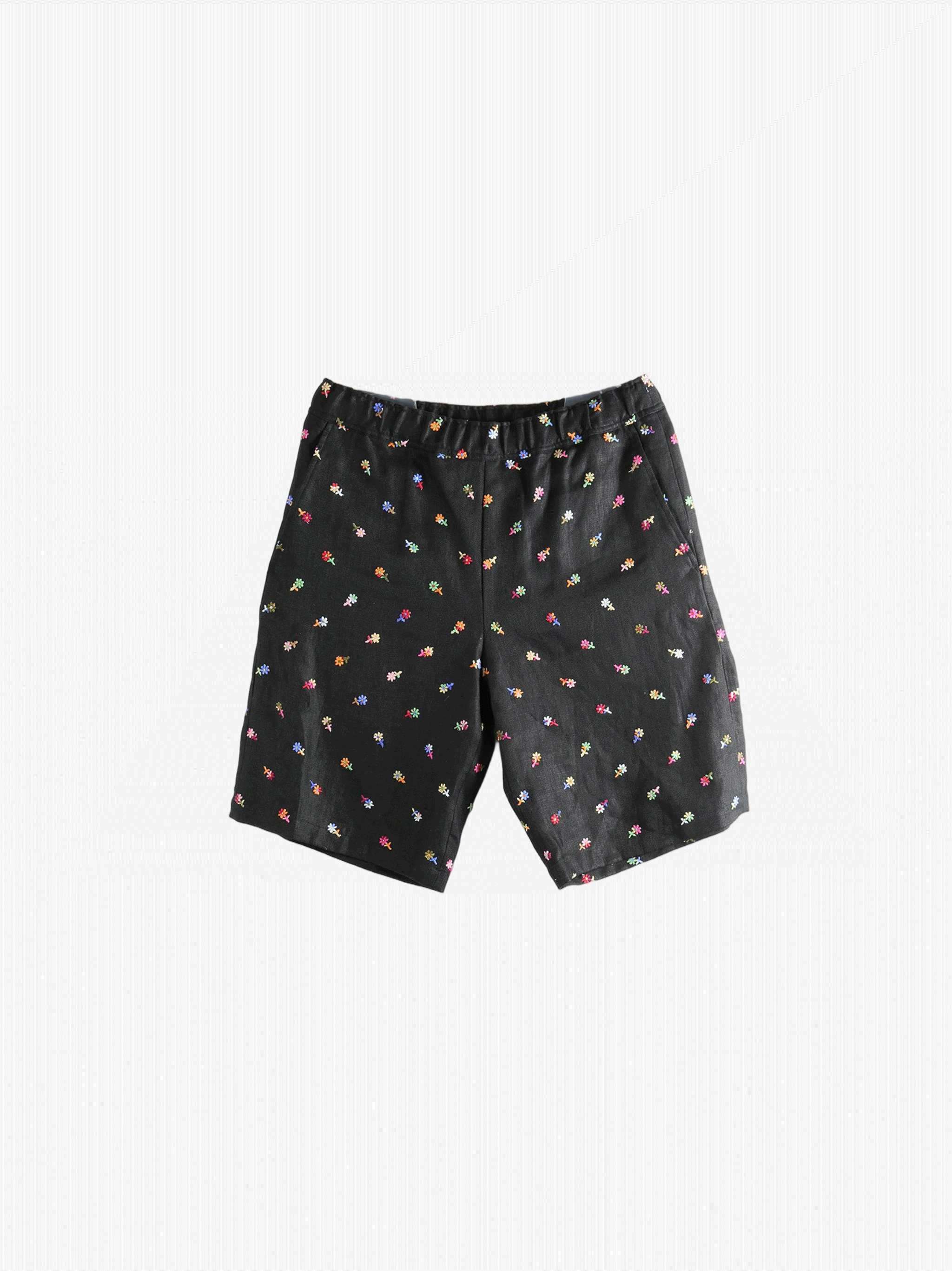 Black shorts, front view