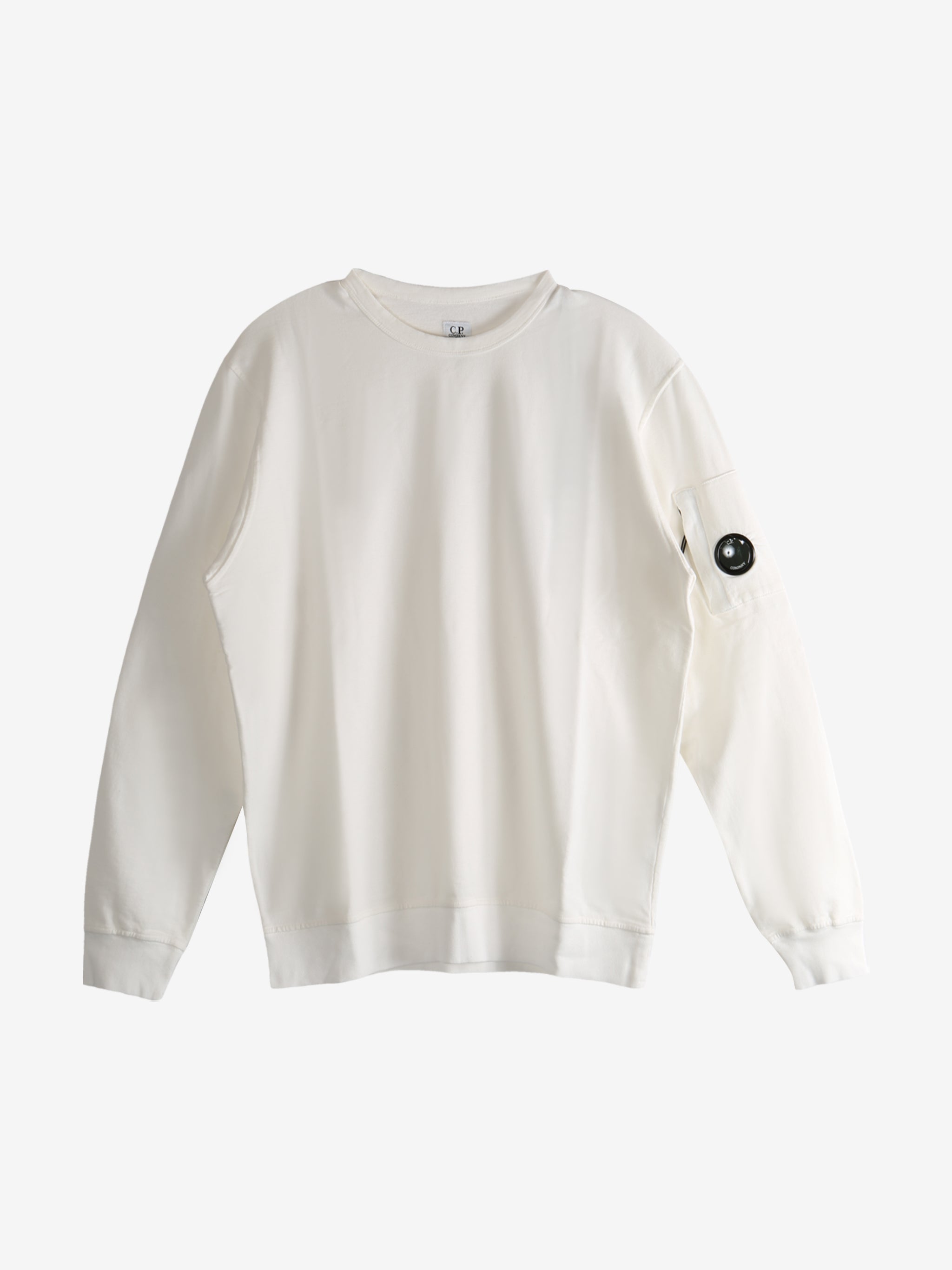 White crewneck, front view