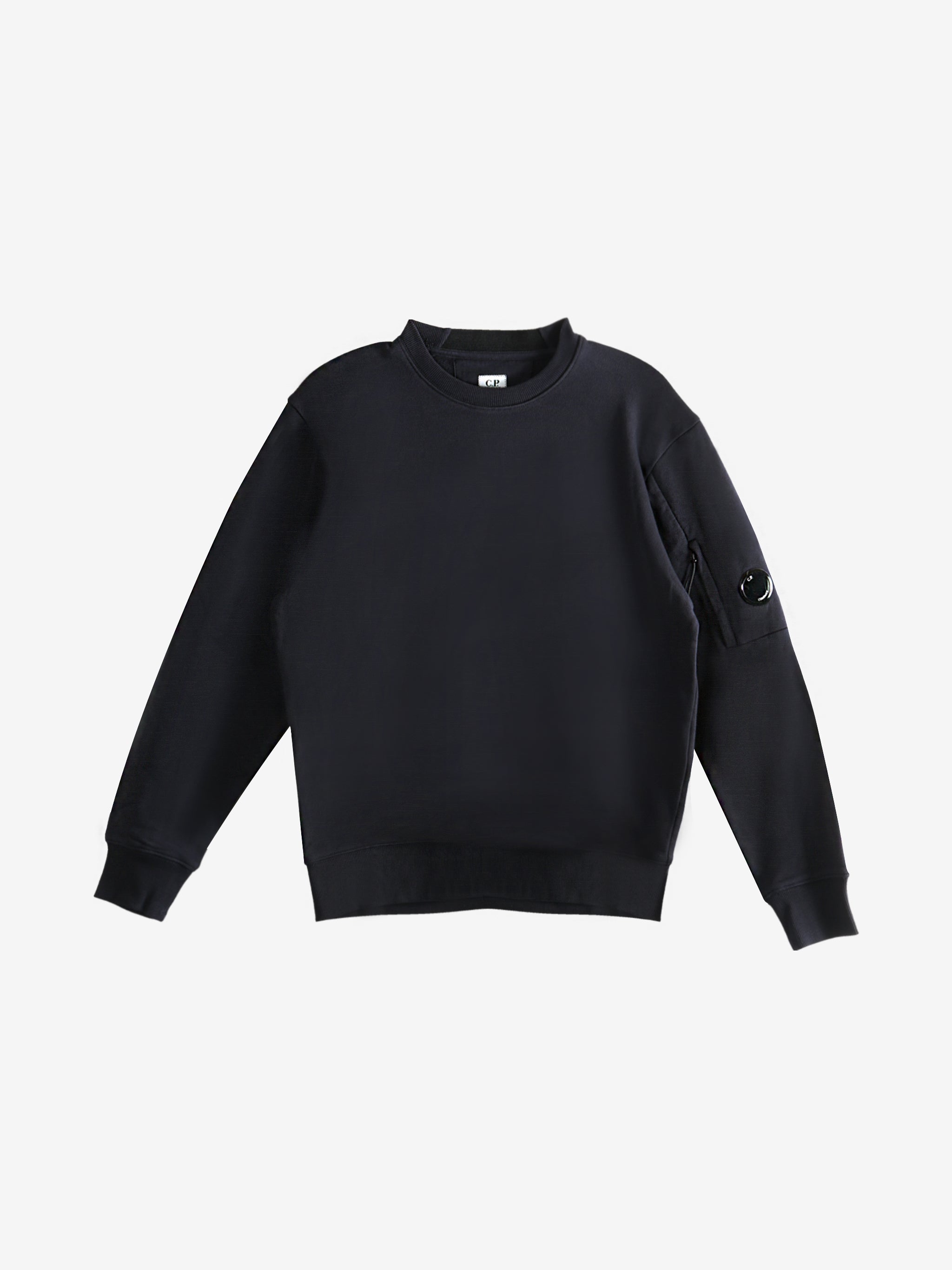 Blue sweatshirt, front view