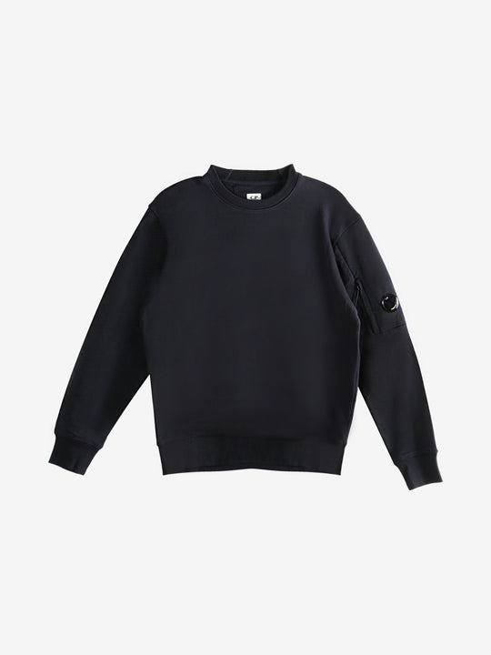 Blue sweatshirt, front view