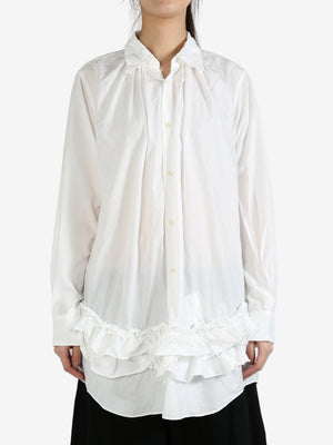 COMME DES GARCONS COMME DES GARCONS - Women  Ruffle Bottom Blouse