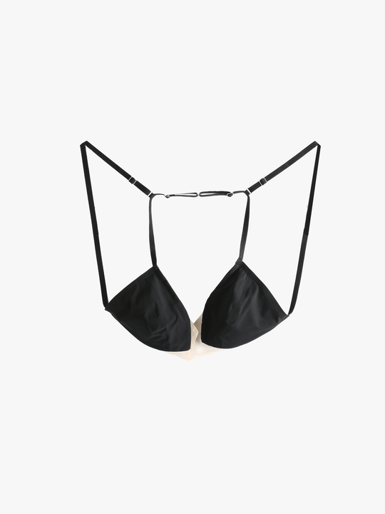 Black activewear, front view