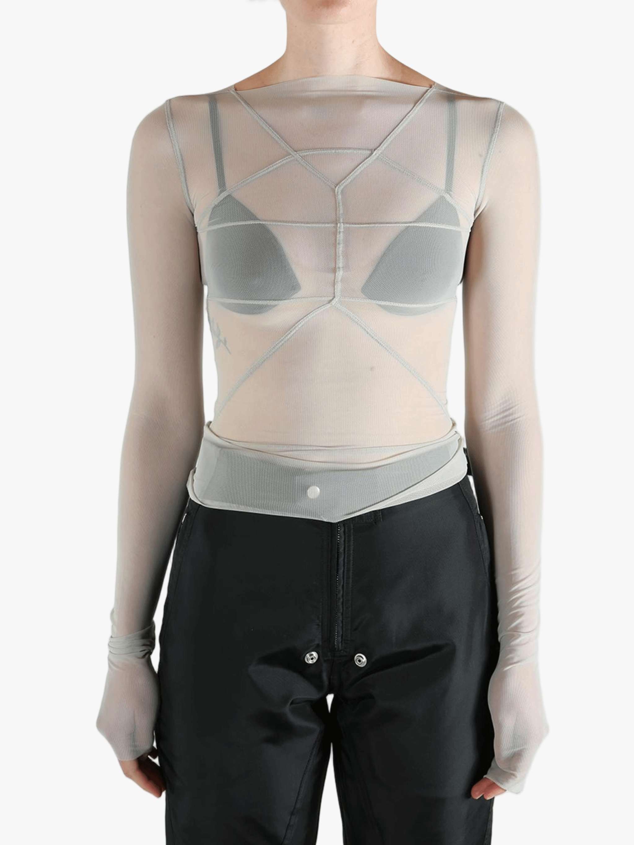 Grey tops, front view