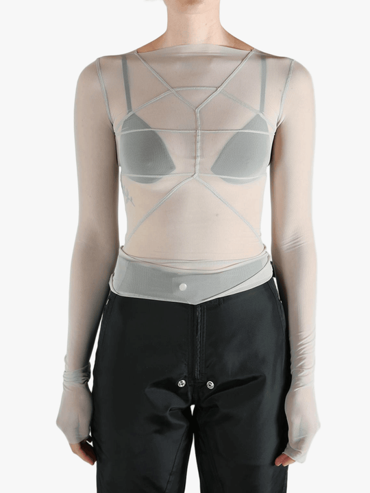 Grey tops, front view