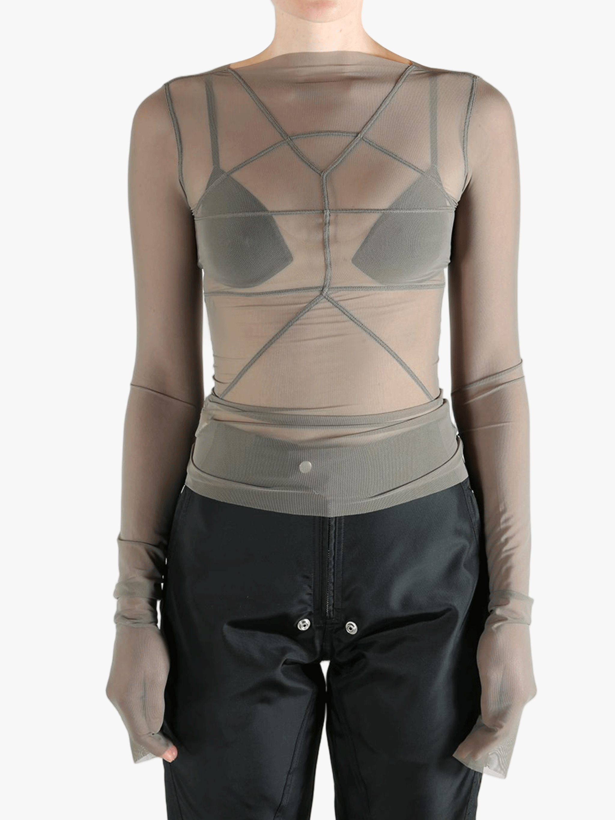 Grey tops, front view
