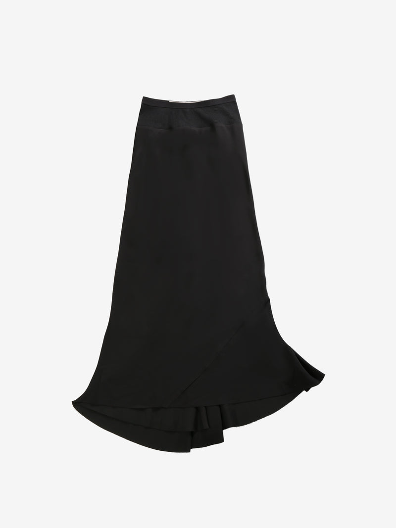 RICK OWENS - Women Charmeuse Calf Bias Skirt