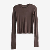 Brown t-shirt, front view