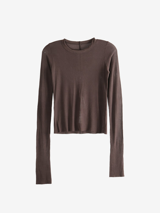 Brown t-shirt, front view