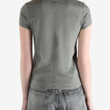 RICK OWENS - Women Cropped Level T-Shirt