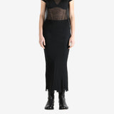 Black t-shirt, full body view