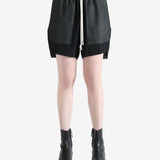 Black shorts worn by a person, showing the shorts fit