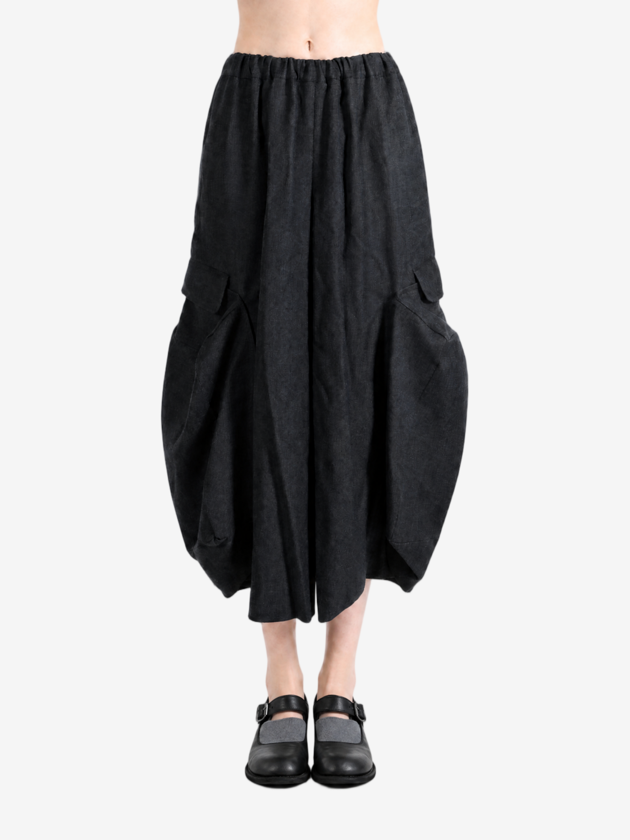 Black pants, full body view