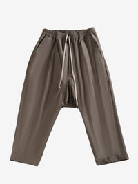 RICK OWENS - Men Drawstring Cropped Pantaloni