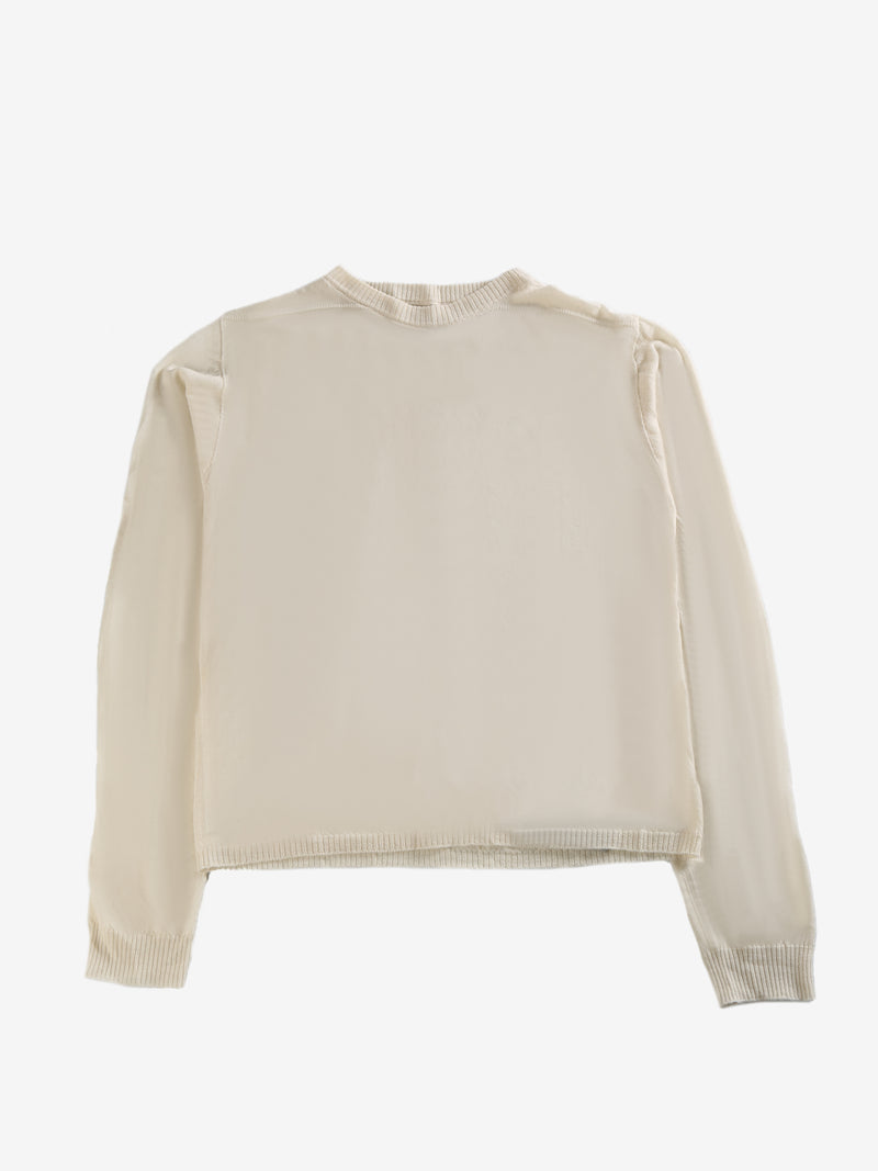 RICK OWENS - Men Cropped Biker Round Neck Sweater