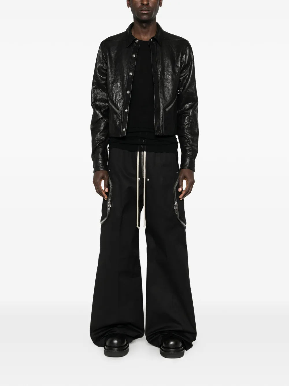 Black jacket,full body view