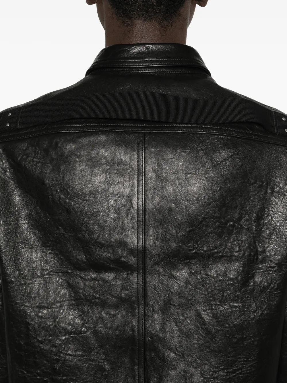 Close up of black jacket