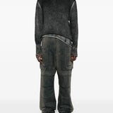 Grey jeans,full body view