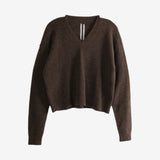 Brown knitwear,front view