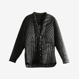 Black jacket, front view