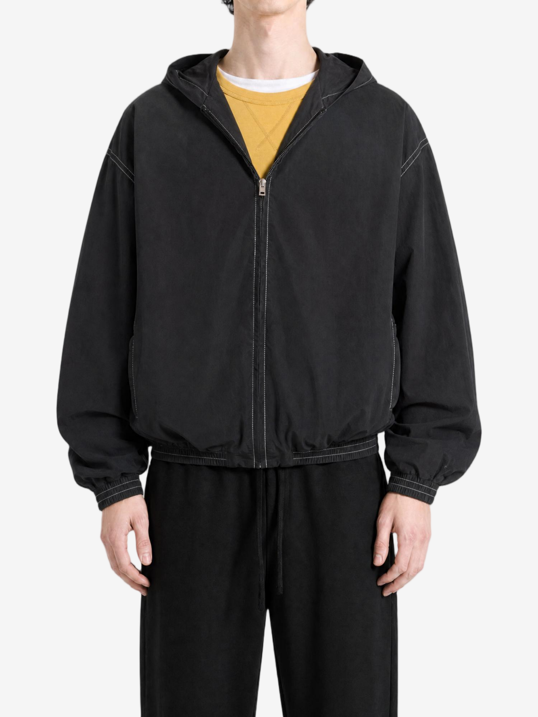 Black jacket, full body view