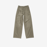 Green jeans, front view